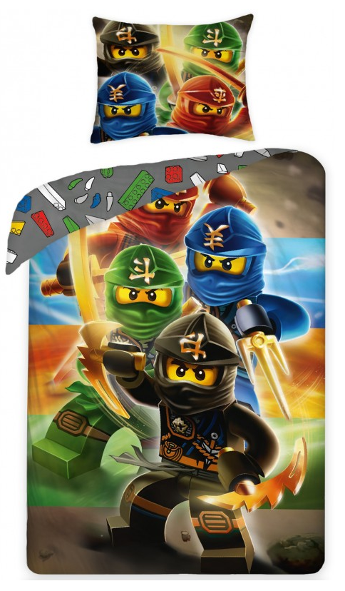 Lego Ninja pościel dla dziecka bawełniana 140x200