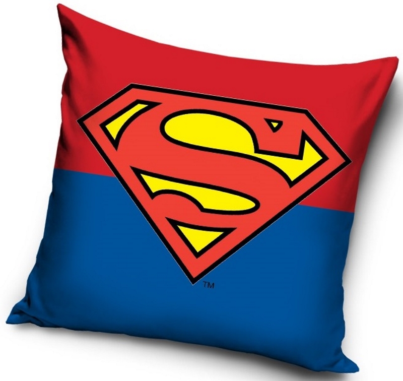 Czerwona poszewka na poduszkę Superman