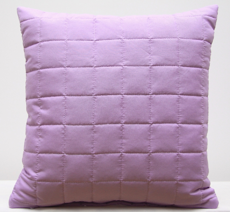 40x40 stylowa jasnofioletowa pikowana poszewka na poduszkę do sypialni