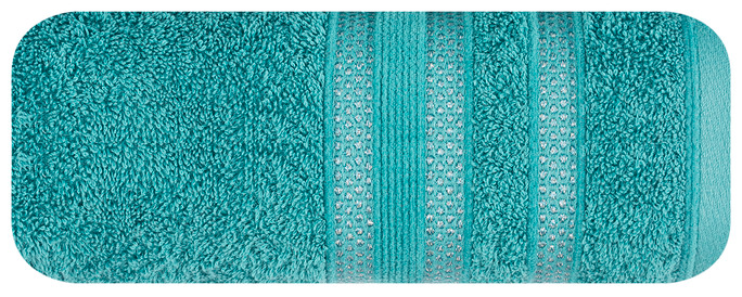 Chłonne bawełniane ręczniki w kolorze turkusowym