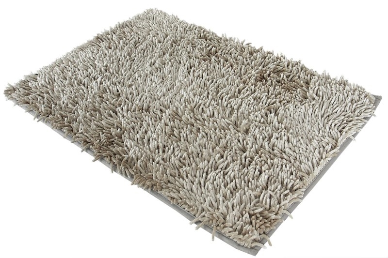 Szaro beżowy dywanik łazienkowy