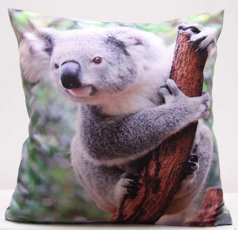 Miś koala dekoracyjna zielona poszewka