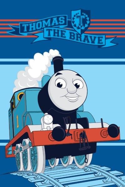 Thomas The Brave Ręczniki niebieskie dla dzieci z postaciami z bajek