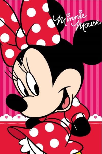 Minnie Mouse disney czerwony dziecięcy ręcznik