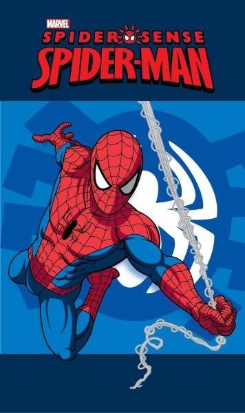 Spider Man ręczniki dziecięce w kolorze niebieskim
