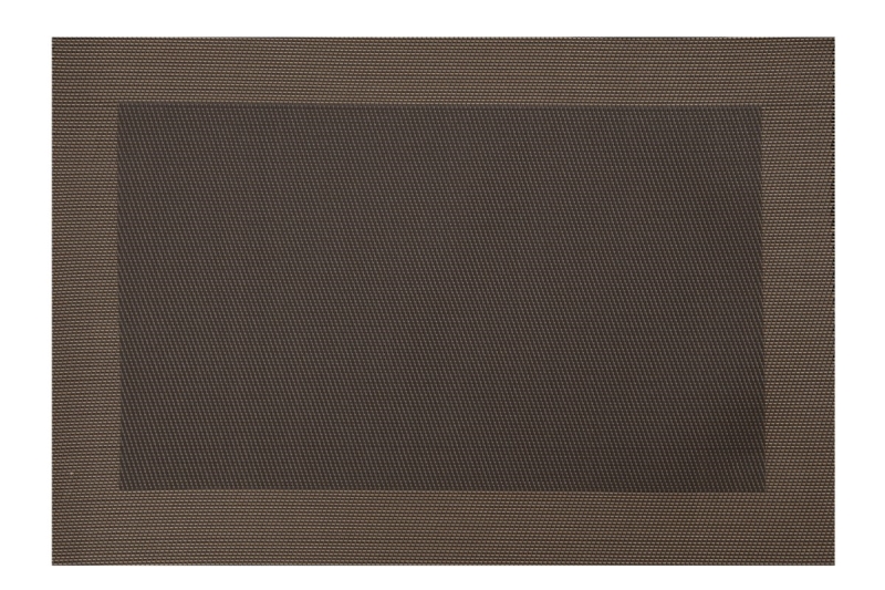 Maty i podkładki na stół w kształcie prostokąta w kolorze brązowym