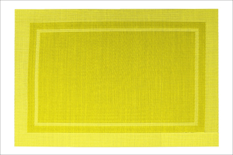 Podkładki prostokątne na stół w kolorze żółtym