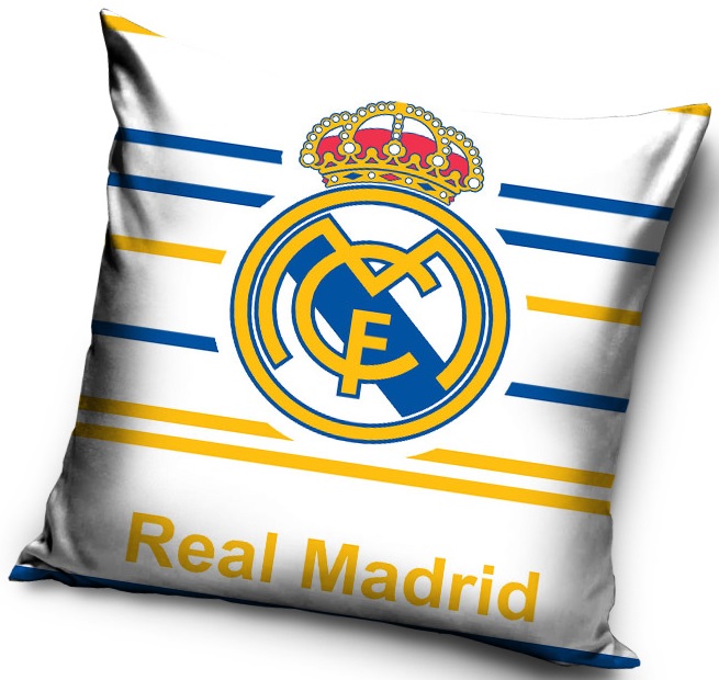 Poszewka biała dla dziecka z logo Real Madrid