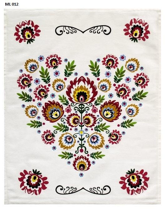 Łowieckie wzornictwo ścierka bawełniana w kolorze białym