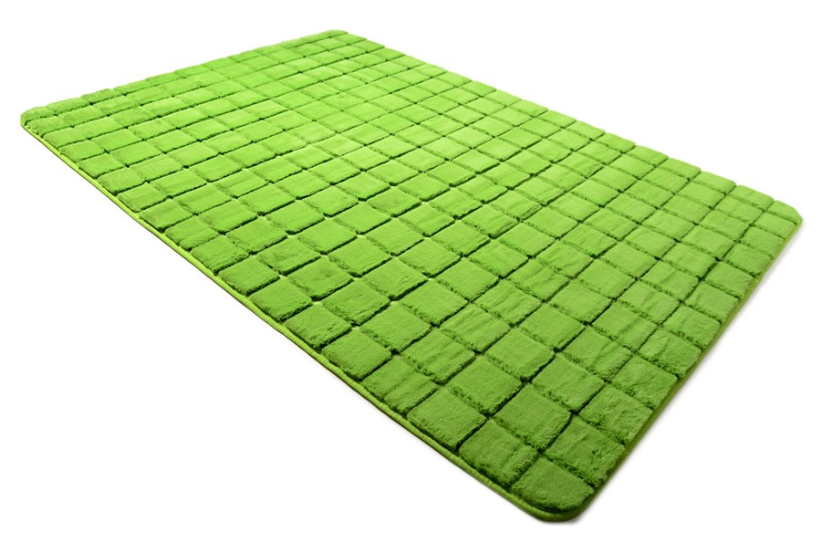 Zielone nowoczesne dywany pluszowe