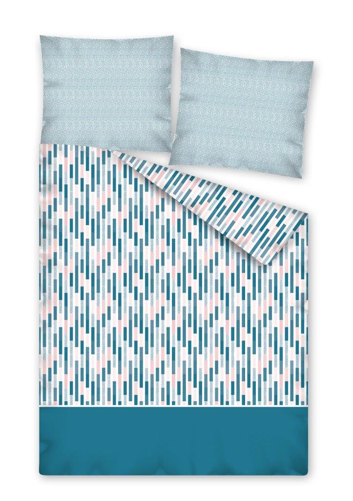 160x200 nowoczesne pościele niebieskie we wzory na łóżko do pokoju