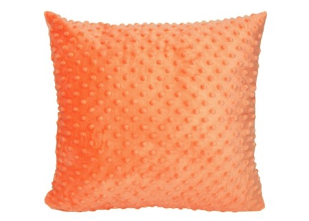 Poszewka na poduszkę Minky w kolorze pomarańczowym