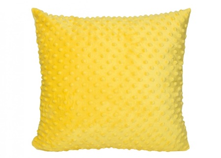 Minky poszewka na poduszkę w kolorze żółtym