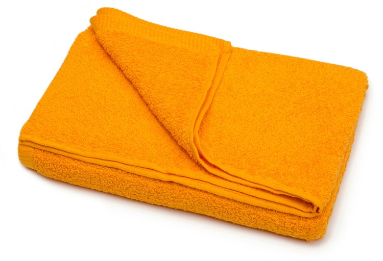 Pomarańczowy frotte ręcznik do wycierania rąk