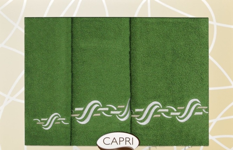 Bawełniane ręczniki kąpielowe w kolorze zieleni