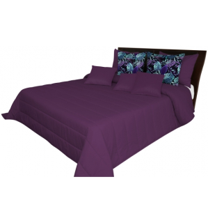 Narzuta na łóżko w kolorze fioletowym 170x210