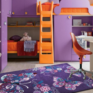 Z najnowszej kolekcji fioletowe dywany dla dzieci
