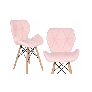 Piękne krzesło wysokiej jakości w kolorze różowym