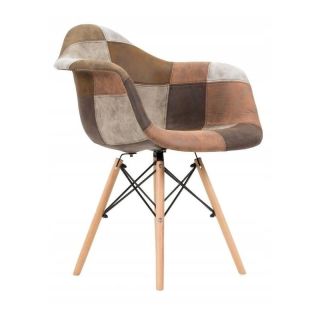 Krzesło ozdobne w kolorze brązowym