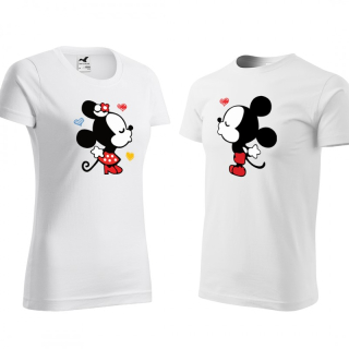 Zestaw koszulek walentynkowych z Minnie i Mickey